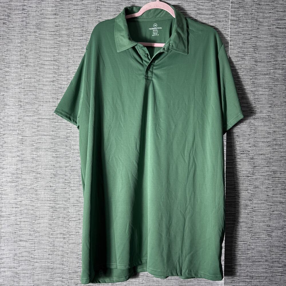 Real Essentials Polo, Green, XXXL 3XL
